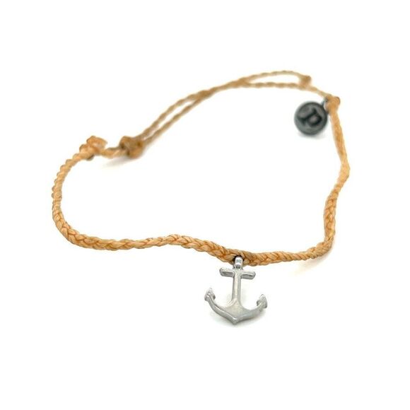 Pura Vida Silver Anchor Bracelet - Picture 1 of 3